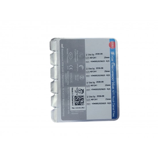 VDW. RECIPROC blue (R25)4's